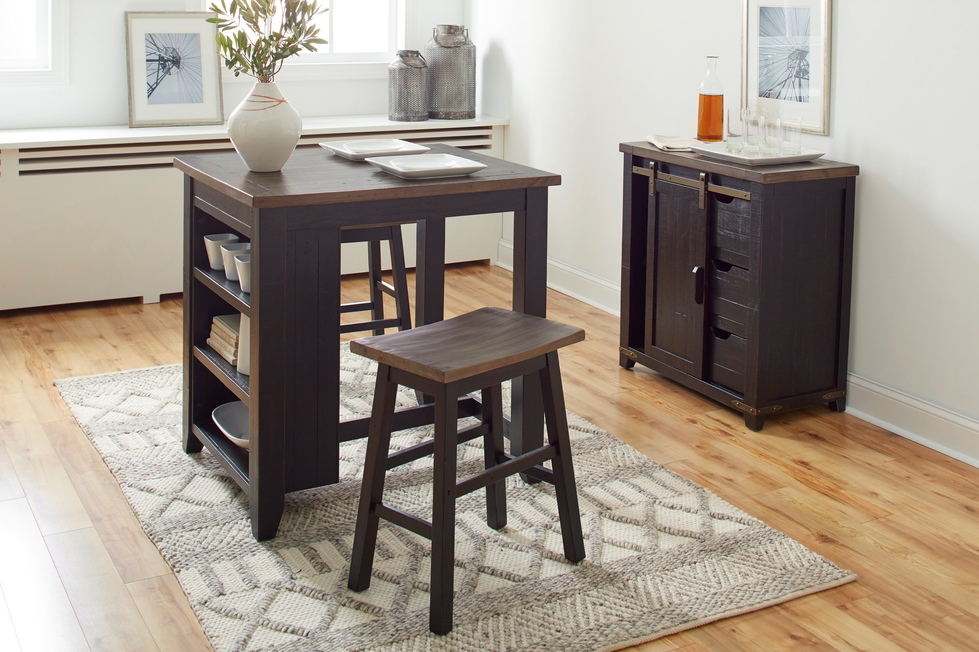 Counter height 3 cheap piece dining set